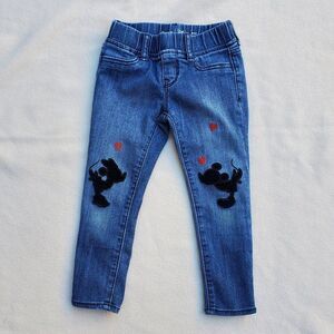 Gap Kids Disney Minnie and Mickey ankle legging jeans